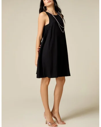 Rochie lejera fara maneci, Negru