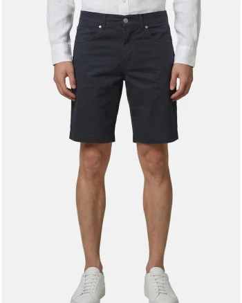 Blugi scurti cu model uni, Bleumarin