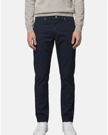 Pantaloni regular-fit, Bleumarin