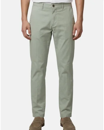 Pantaloni chino cu buzunare oblice, Verde deschis