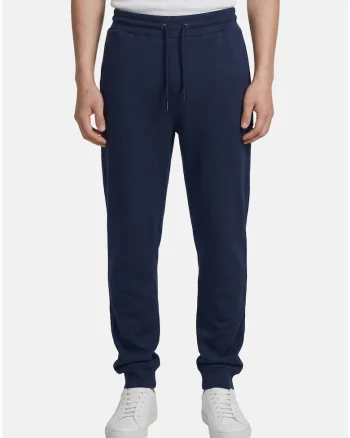 Pantaloni de trening cu buzunare laterale si snur, Bleumarin
