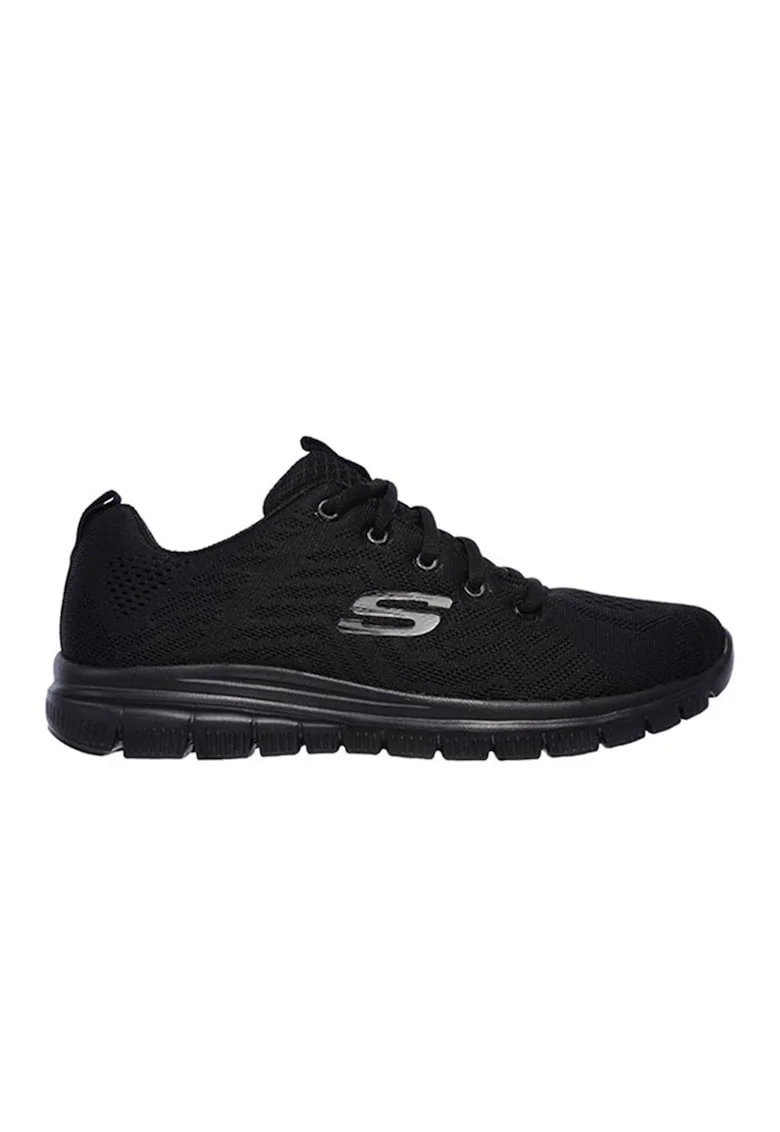 Pantofi sport  Get Connected 12615W-BKW, Negru