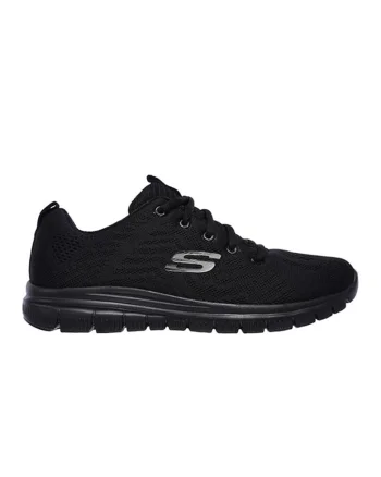 Pantofi sport  Get Connected 12615W-BKW, Negru