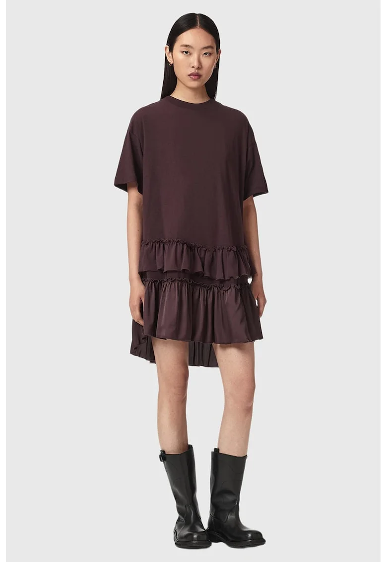 Rochie asimetrica cu volane Feyre