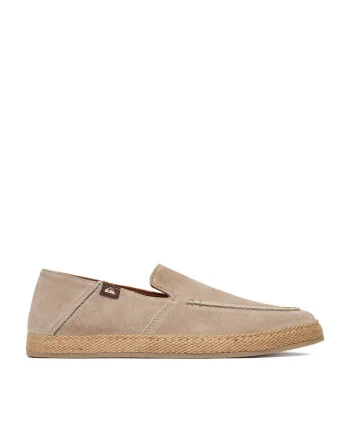 Easpadrile barbati  bej, piele naturala, varf rotund,