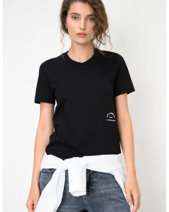 Tricou din bumbac organic cu detaliu logo