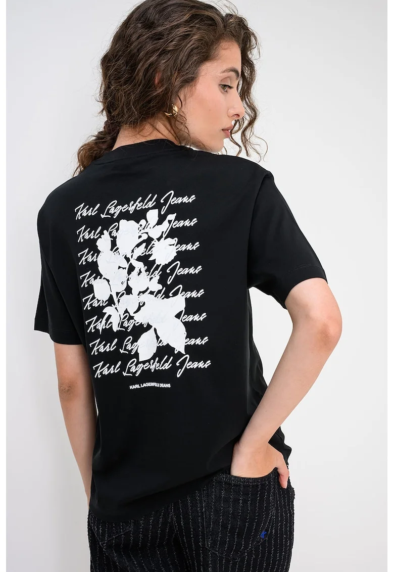 Tricou regular fit din amestec de modal, Negru