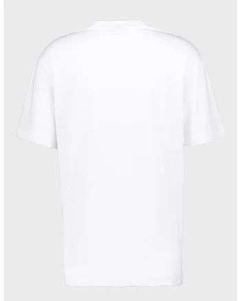 Tricou din bumbac organic cu imprimeu logo si foto, Negru/Alb optic