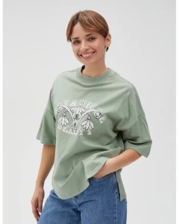 L-BL-4616 BLUZA, Kaki