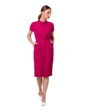 Stil Rochie mini de dama Uleki S335 pruna, Roz