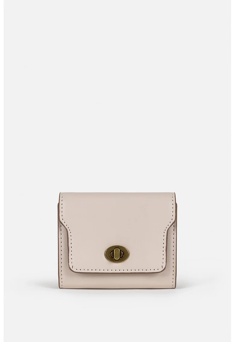 Portofel din piele ecologica, Nude rose