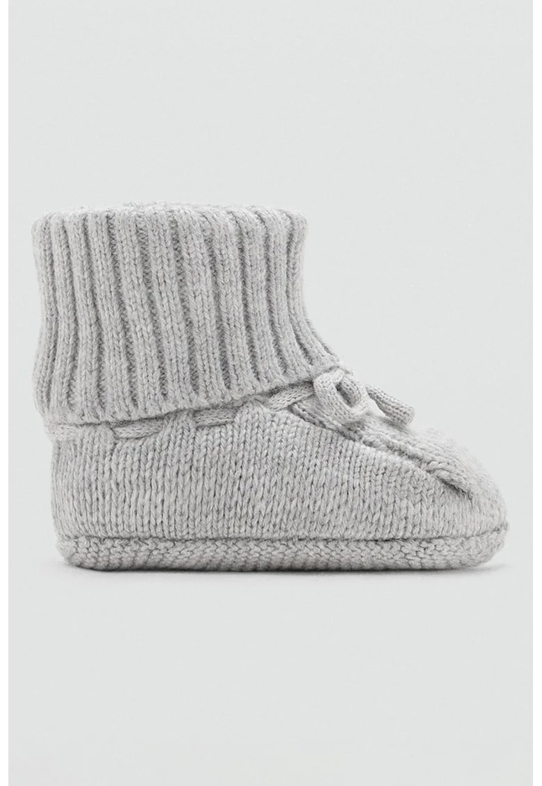 Ghete de casa din tricot, Gri deschis