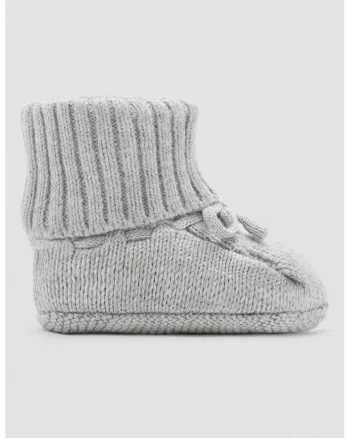 Ghete de casa din tricot, Gri deschis