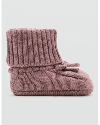 Ghete de casa din tricot, Roz prafuit