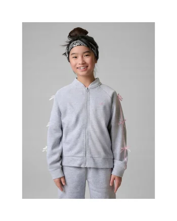 Hanorac trening fete,  tricot, gri