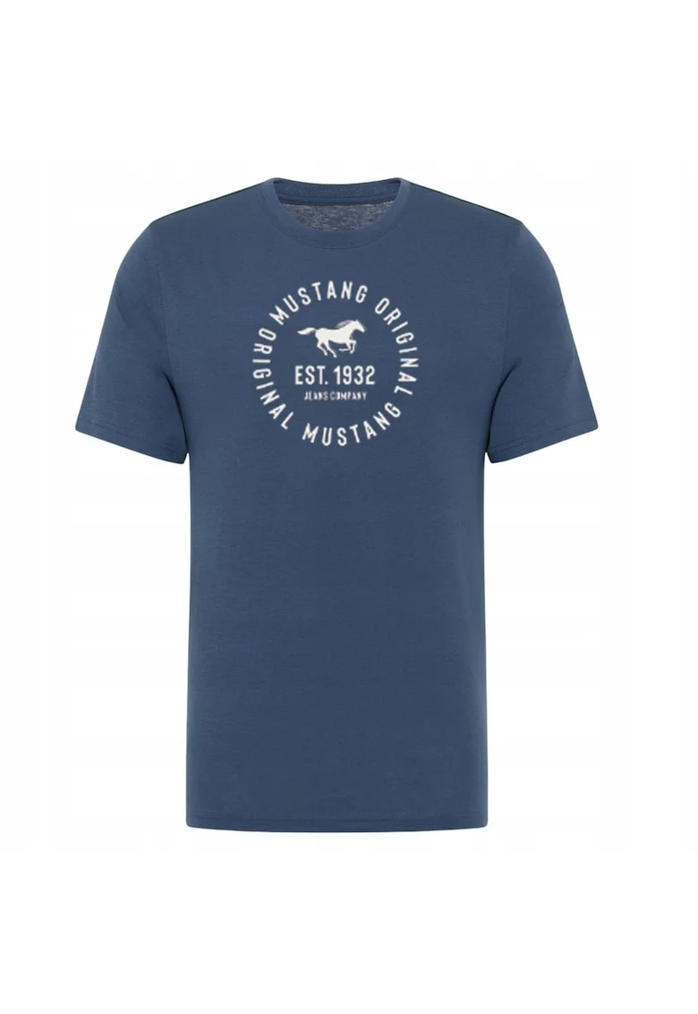 Tricou Pentru Barbati, Albastru, Bumbac, Regular fit, Albastru