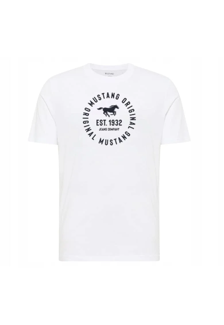 Tricou Pentru Barbati,  Alb, Bumbac, Croiala Regular, Alb