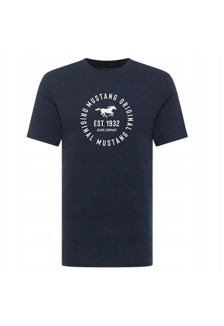Tricou regular fit, din bumbac, albastru, Albastru