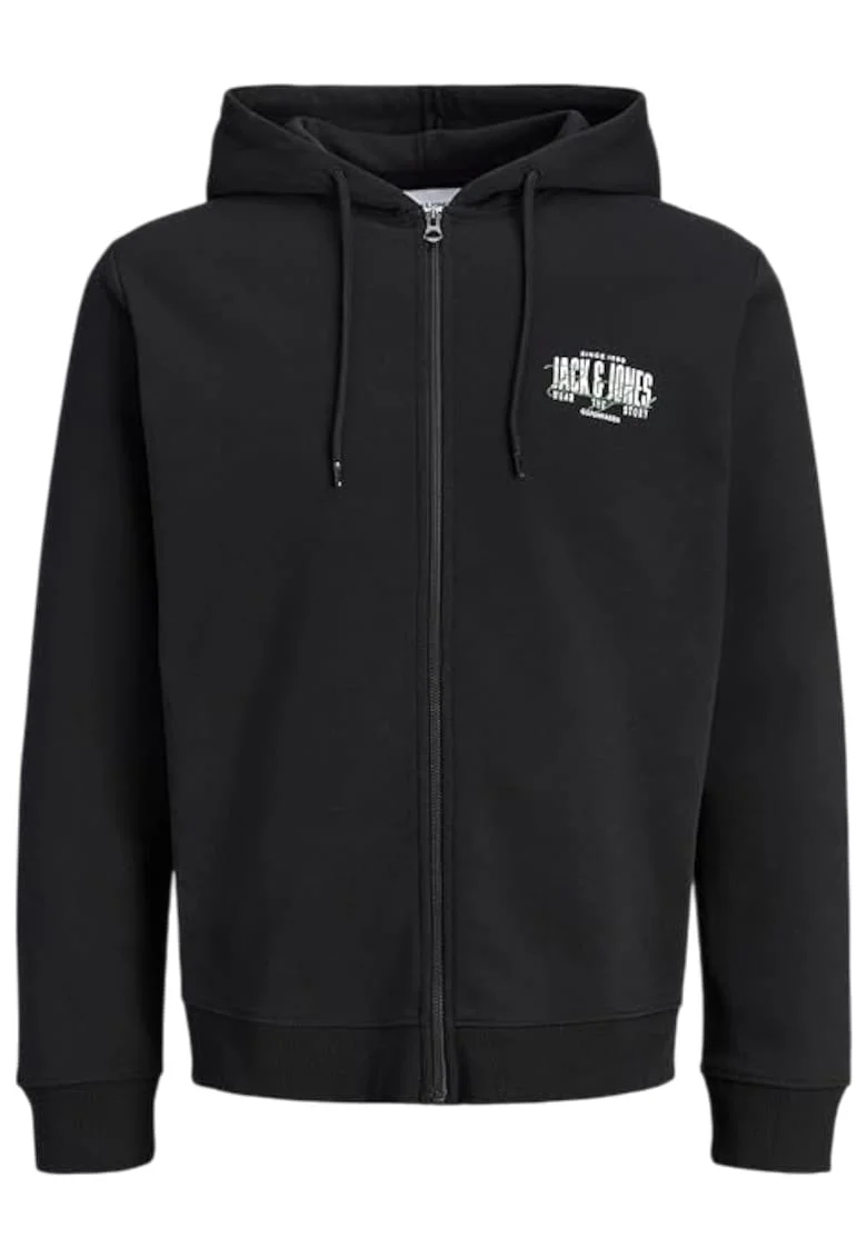 Hanorac JACK &JONES Aero Sweat Zip 63765, Negru