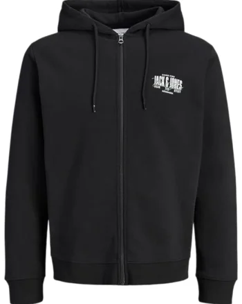 Hanorac JACK &JONES Aero Sweat Zip 63765, Negru