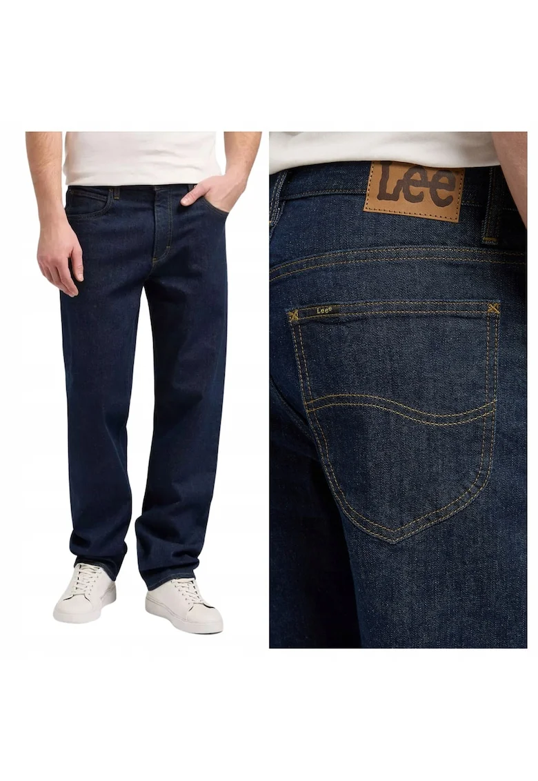Pantaloni Jeans,  Haden, Marime 33/32, Croi Relaxed Fit, Stil Drept, Inaltimea Taliei Medie, Numar De Buzunare 5, Albastru
