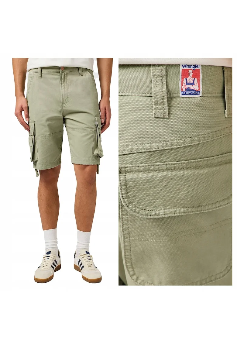 Pantaloni Barbati Scurti,  CJ Cargo Shorts, Verde, Bumbac, Design Clasic Casual, Ideal Pentru Uz Zilnic, Material Premium Confortabil, 5 Buzunare, Lungime Scurta, Verde