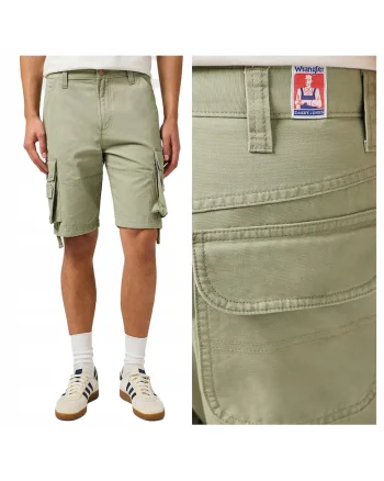 Pantaloni Barbati Scurti,  CJ Cargo Shorts, Verde, Bumbac, Design Clasic Casual, Ideal Pentru Uz Zilnic, Material Premium Confortabil, 5 Buzunare, Lungime Scurta, Verde