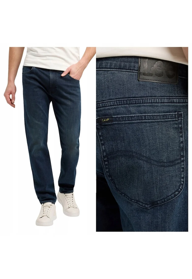 Pantaloni Jeans,  Rider, Croi Slim Fit, Stil Inaltimea Taliei Inalta, Albastru, Albastru