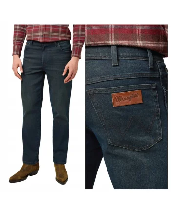 Pantaloni Barbati,  Texas, Croi Straight Fit, Stil Drept, Regulamentar, Inaltimea Taliei Medie, Numar De Buzunare 5, Albastru, Albastru