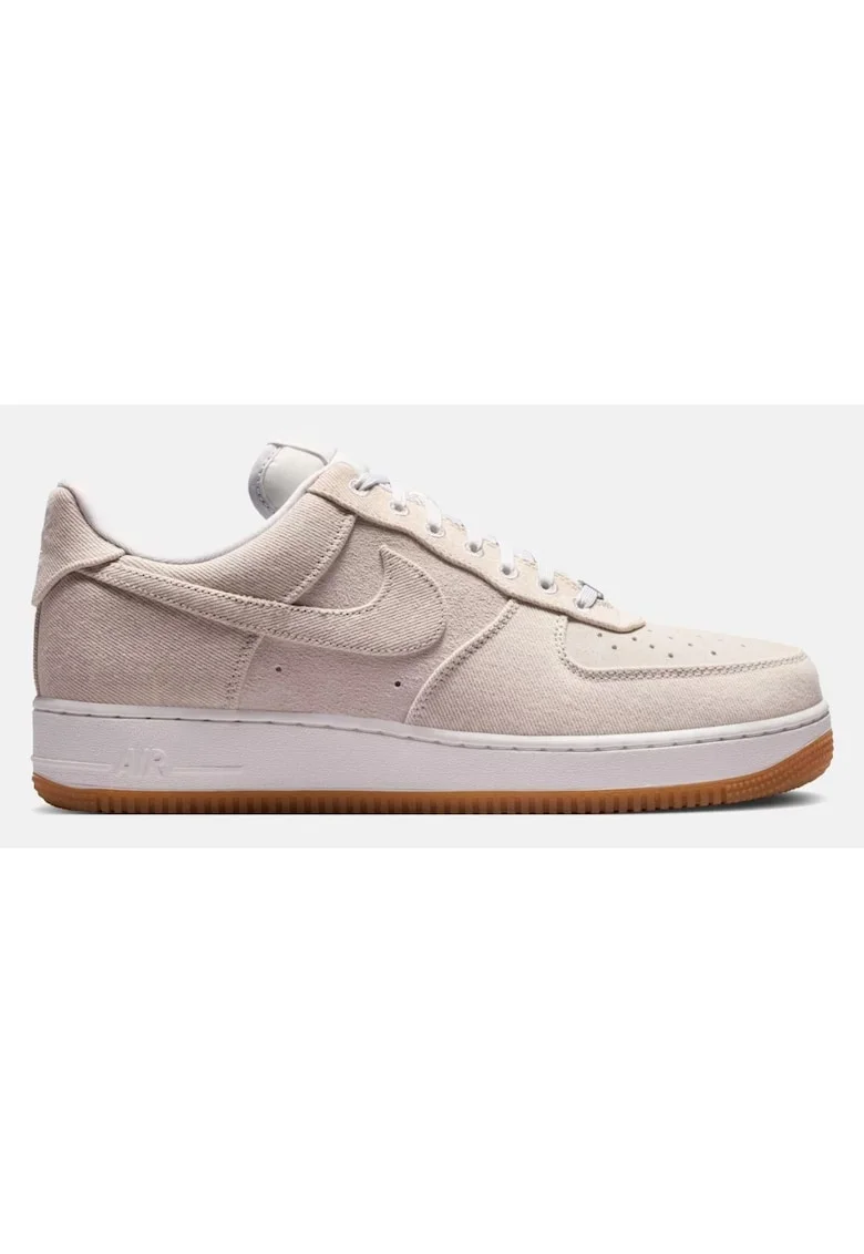 Pantofi sport cu insertii din piele intoarsa, Bej