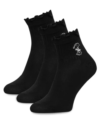 Set 3 perechi sosete dama,  negru, Negru