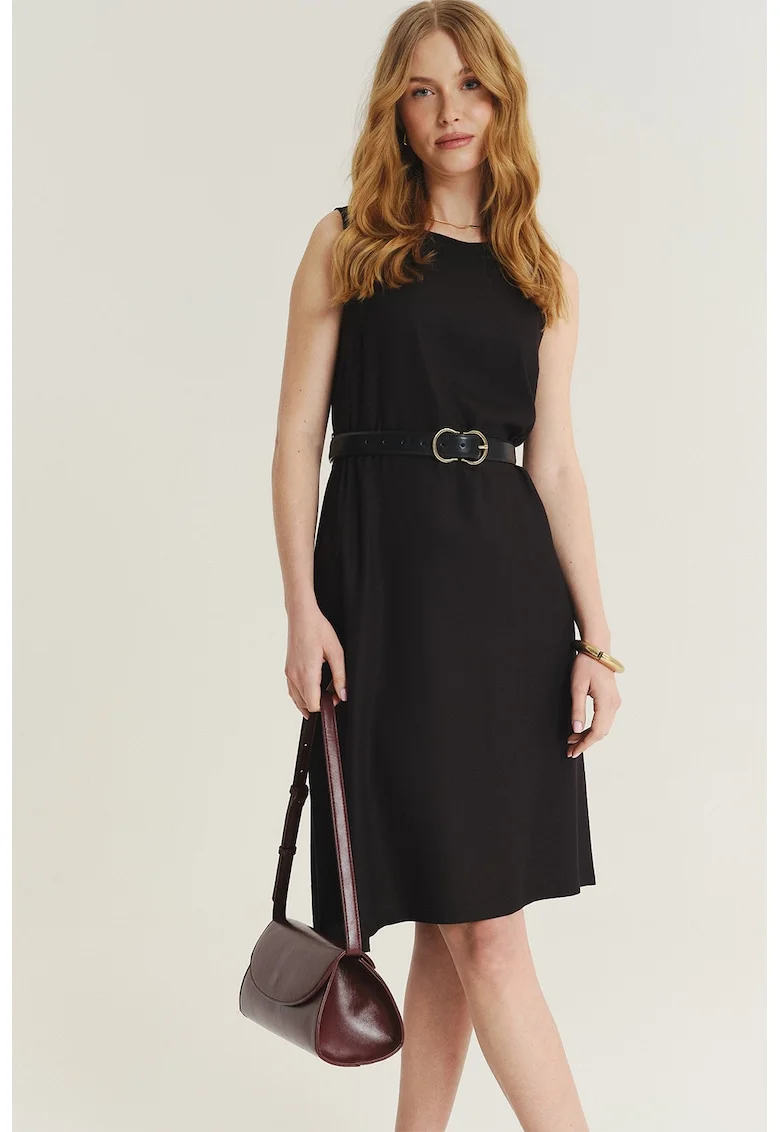 Rochie midi lejera, Negru