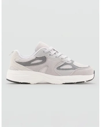Pantofi sport textili cu detalii contrastante, Lila