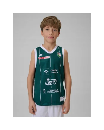 Tricou sport copii,  replica meci Legia Varsovia, verde, poliester, tehnologie 4FDry