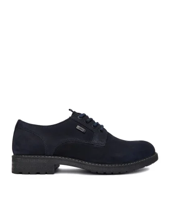 Pantofi barbati,  bleumarin, piele naturala