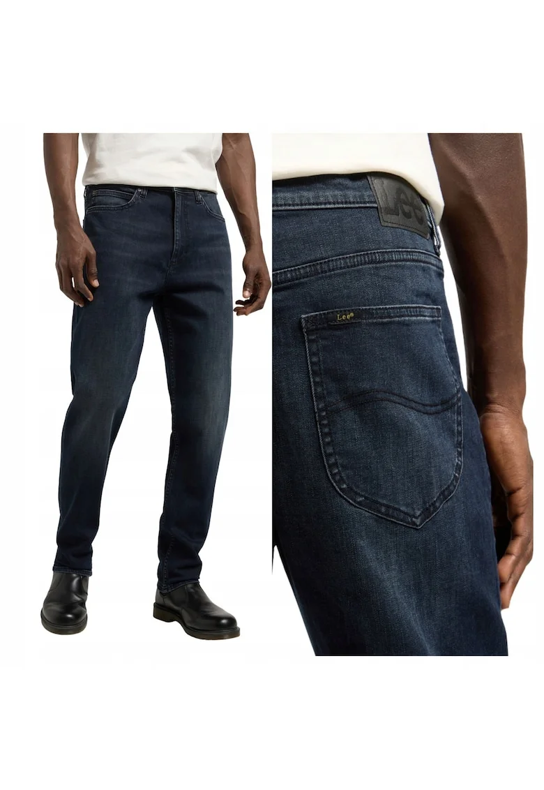 Blugi Barbati,  Austin Below Zero, Albastru, Regular Fit, Bumbac, Design Clasic Casual, Ideal Pentru Uz Zilnic, Lungi, Albastru