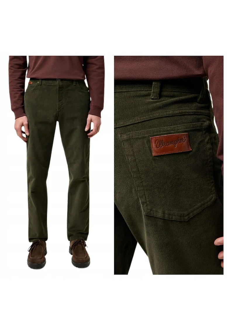 Blugi Barbati,  Style Texas Slim, W36-L32 US, Verde, Slim Fit, Bumbac, Verde