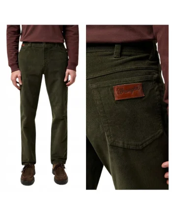 Blugi Barbati,  Style Texas Slim, W36-L32 US, Verde, Slim Fit, Bumbac, Verde