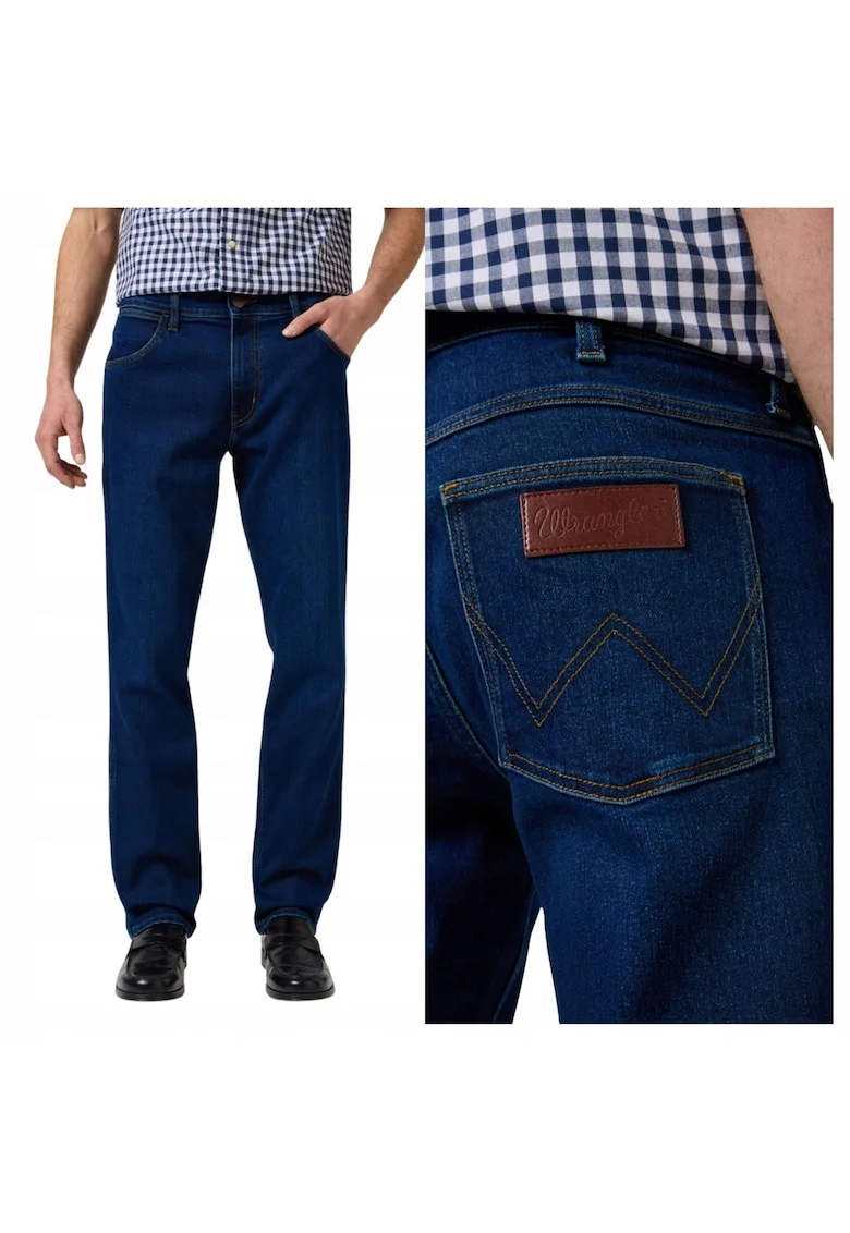 Blugi Pentru Barbati,  Bleumarin, Bumbac De Inalta Calitate, Croiala Regular Fit, Albastru inchis