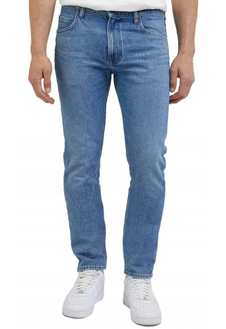 Blugi  Rider Slim, albastru, denim reciclat, croiala conica