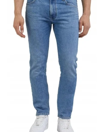 Blugi  Rider Slim, albastru, denim reciclat, croiala conica