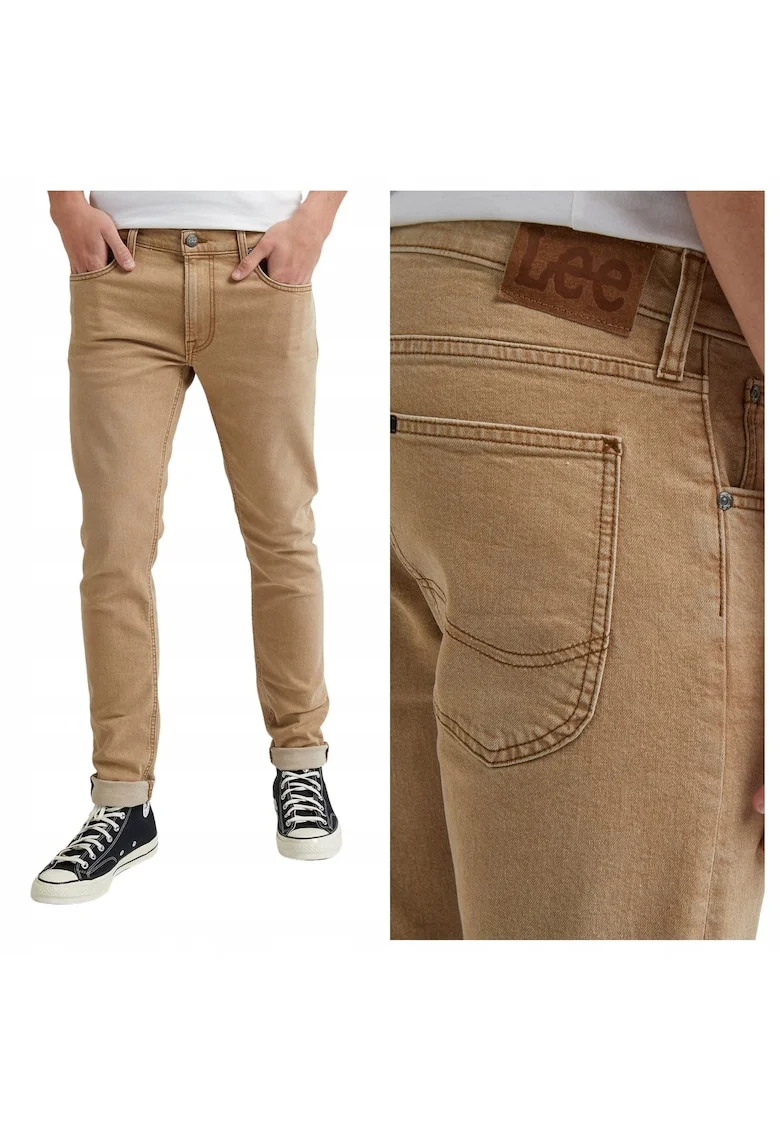 Pantaloni slim fit Luke, Bej