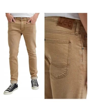 Pantaloni slim fit Luke, Bej