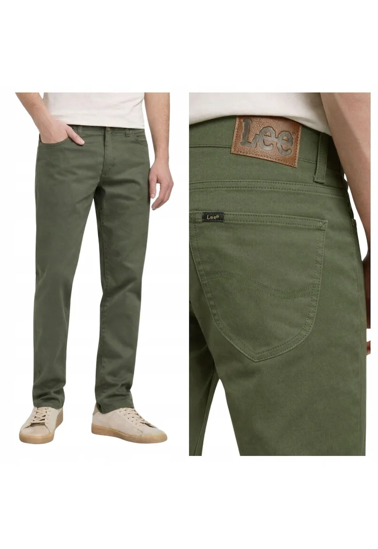 Pantaloni slim fit, Verde masliniu