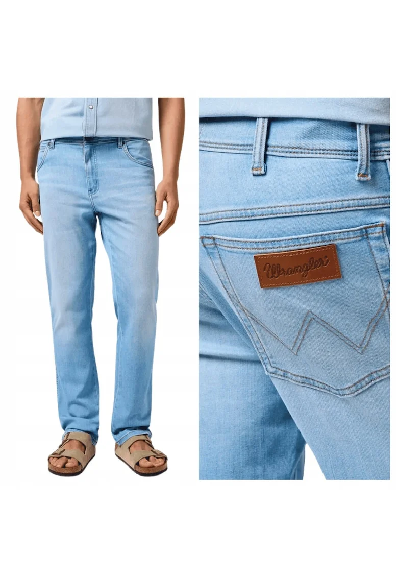 Blugi regular fit cu talie medie Texas, Albastru