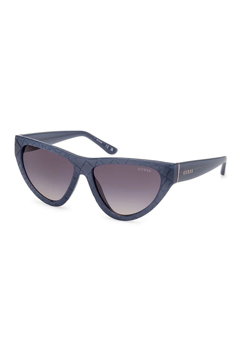 Ochelari de soare cat-eye cu logo, Bleumarin
