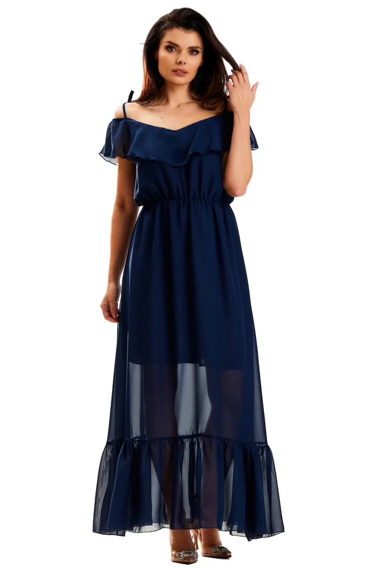 Lunga Rochie Fara maneca A573