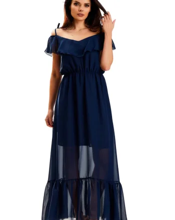 Lunga Rochie Fara maneca A573
