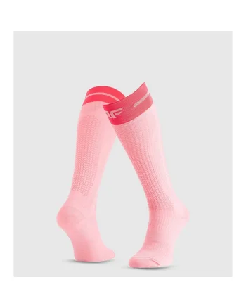 Sosete sport dama  roz, tehnologie croi sub genunchi, Roz