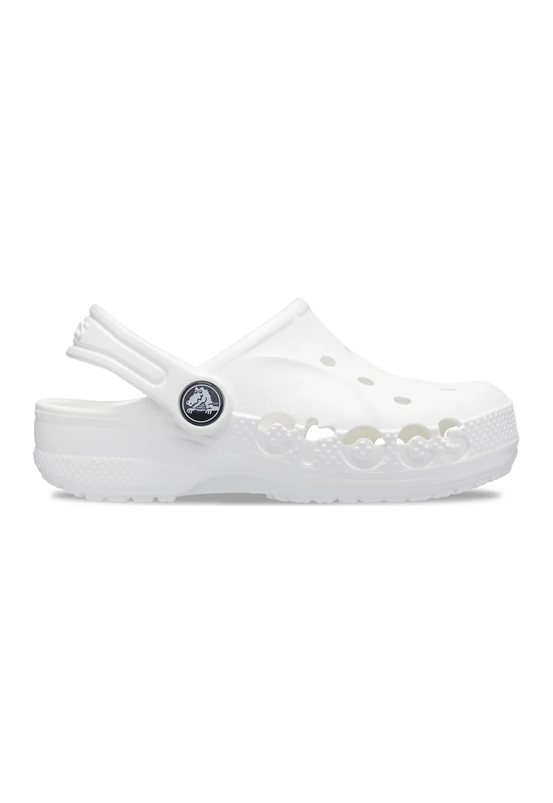 Saboti slingback cu perforatii, Alb